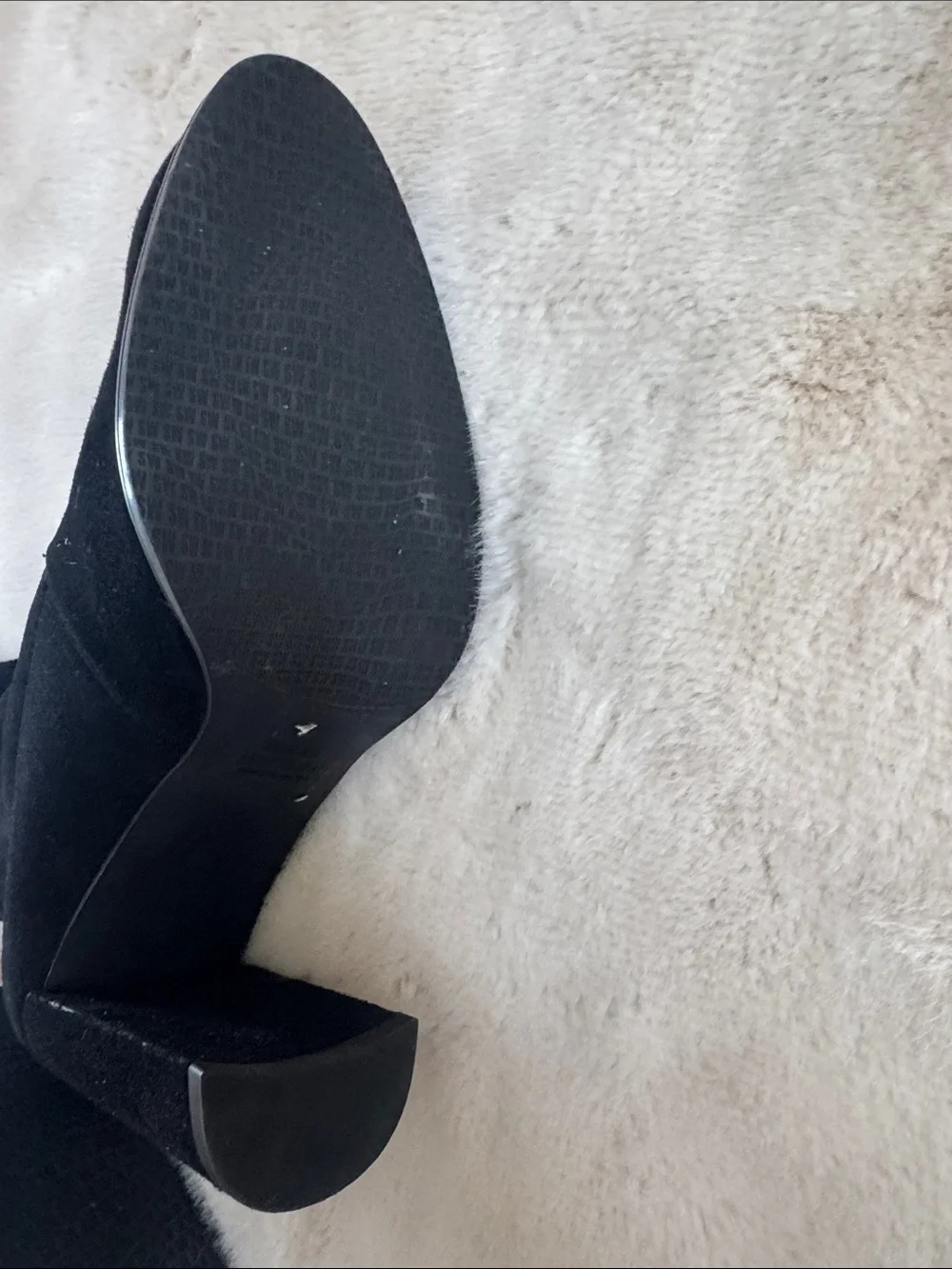 Stuart Weitzman Black Over‑The‑Knee Block Heel Boots